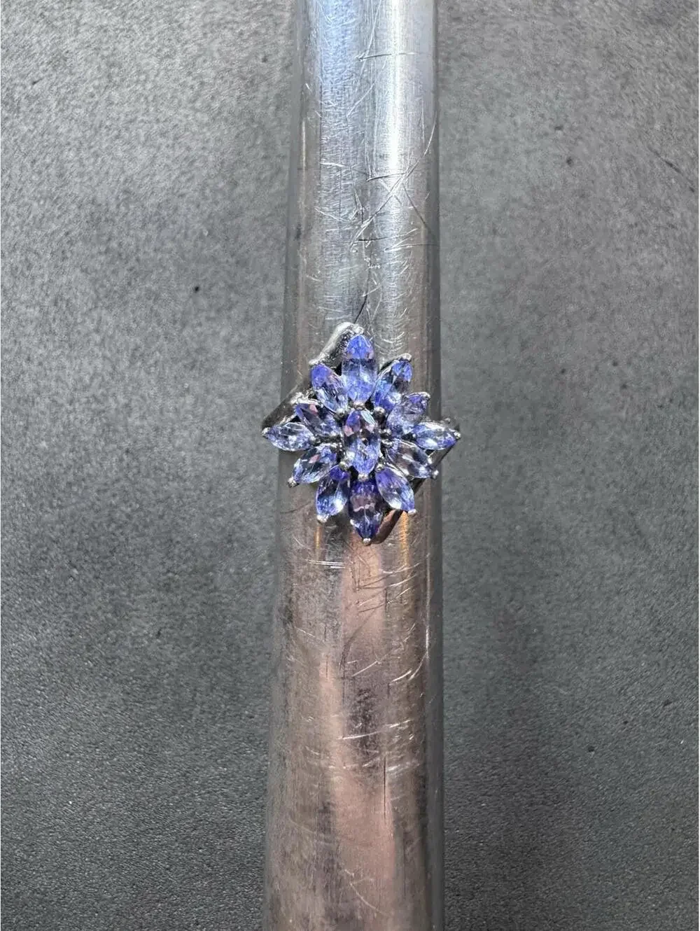 Purple Stauer Sterling Silver 925 Iolite Ring Size 6